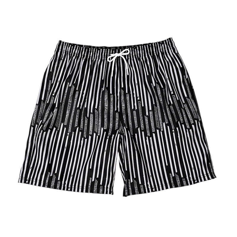 2025新款冲浪游泳五分裤条纹设计百搭宽松欧码男士运动休闲沙滩裤,淘宝优惠券,粉丝福利购,淘宝优惠卷