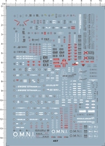 Up to model RG SKY FX-550 aerial barking (sword gun equipment) dedicated water sticker (457)