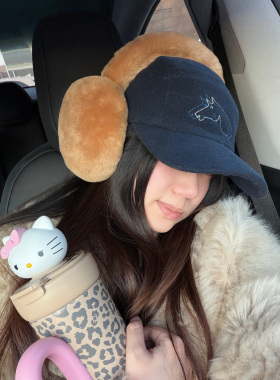 Jennie同款大牌高级感羊毛耳罩