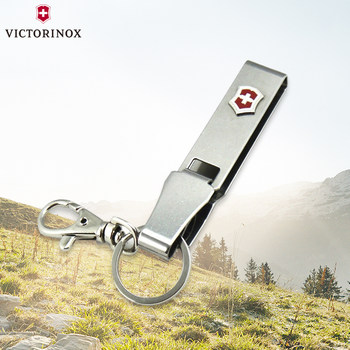 ຕົ້ນສະບັບຂອງແທ້ຈິງ Victorinox Swiss Army ມີດອຸປະກອນສາມາດຫ້ອຍໃສ່ສາຍແອວສະແຕນເລດ keychain 4.1858 ຊີວິດ companion