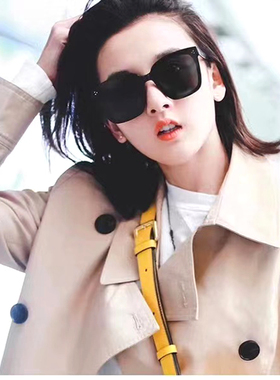 2024韩版大方框黑色偏光墨镜防紫外线旅行太阳镜男女大脸眼镜潮流