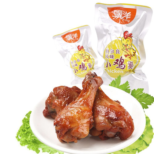 骥洋小鸡腿奥尔良风味鸡翅根500g小包装特产网红休闲卤味零食5斤 - 图3