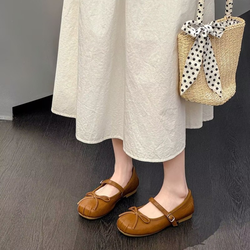 芭蕾舞鞋女法式一字带浅口配裙子单鞋蝴蝶结平底玛丽珍Z8-68309-1,淘宝优惠券,粉丝福利购,淘宝优惠卷