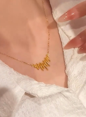 时尚高级感律动音符精致百搭项链