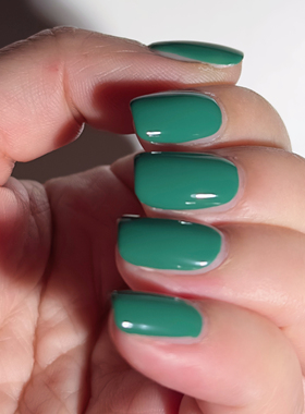 OPI H007好莱坞翡翠绿指甲油 复古墨绿冷调实色免烤黄皮显白美甲