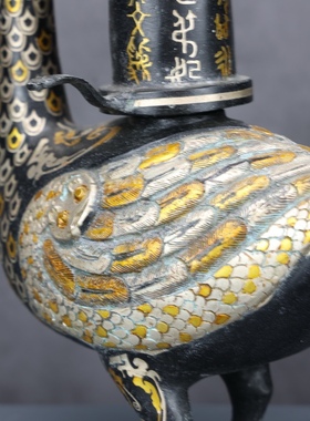 山西博物馆雁鱼灯汉代灯具凤灯宫灯青铜器古摆件收藏工艺品礼品