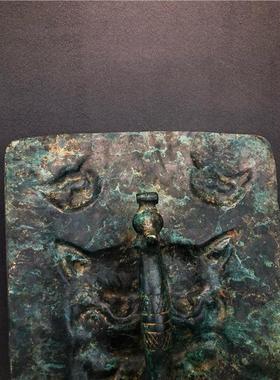 古代防御兵器战国铜盾牌影视道具高47厘米 ,宽32厘米 ,重7.6斤