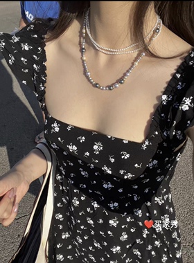 ISLA孤岛原创设计施家珍珠真多麻色大溪地色项链锁骨链饰品女银饰