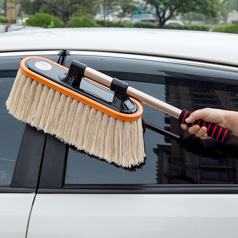 汽车除尘掸子擦车拖把套装棉线伸缩扫灰车用清洁蜡拖神器刷子用品,淘宝优惠券,粉丝福利购,淘宝优惠卷