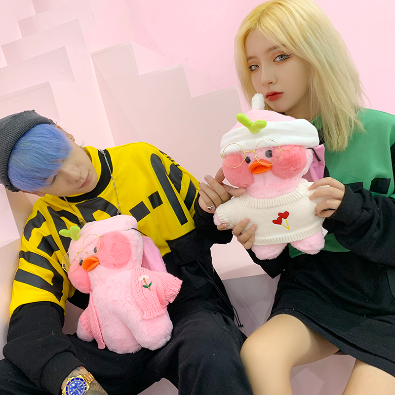 网红玻尿酸鸭热水袋充电式防爆正品毛绒娃娃可爱暖宝宝卡通暖水袋 - 图2