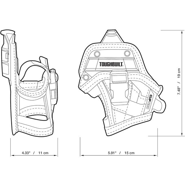 TOUGHBUILT拓必得官方正品锂电钻工具包电工包工具包电工具包快挂-图3