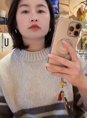 绿色流苏手机挂件新中式编绳项链女时尚百搭设计感八宝罗盘吊坠