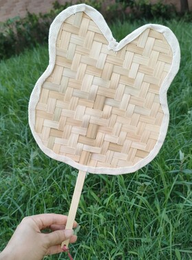 中国风竹编扇子材料包手工竹编