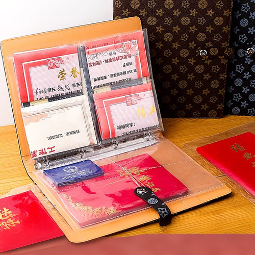 证件收纳包磁扣宝宝出生证家庭卡包册户口本疫苗证书收纳册保护套 - 图3