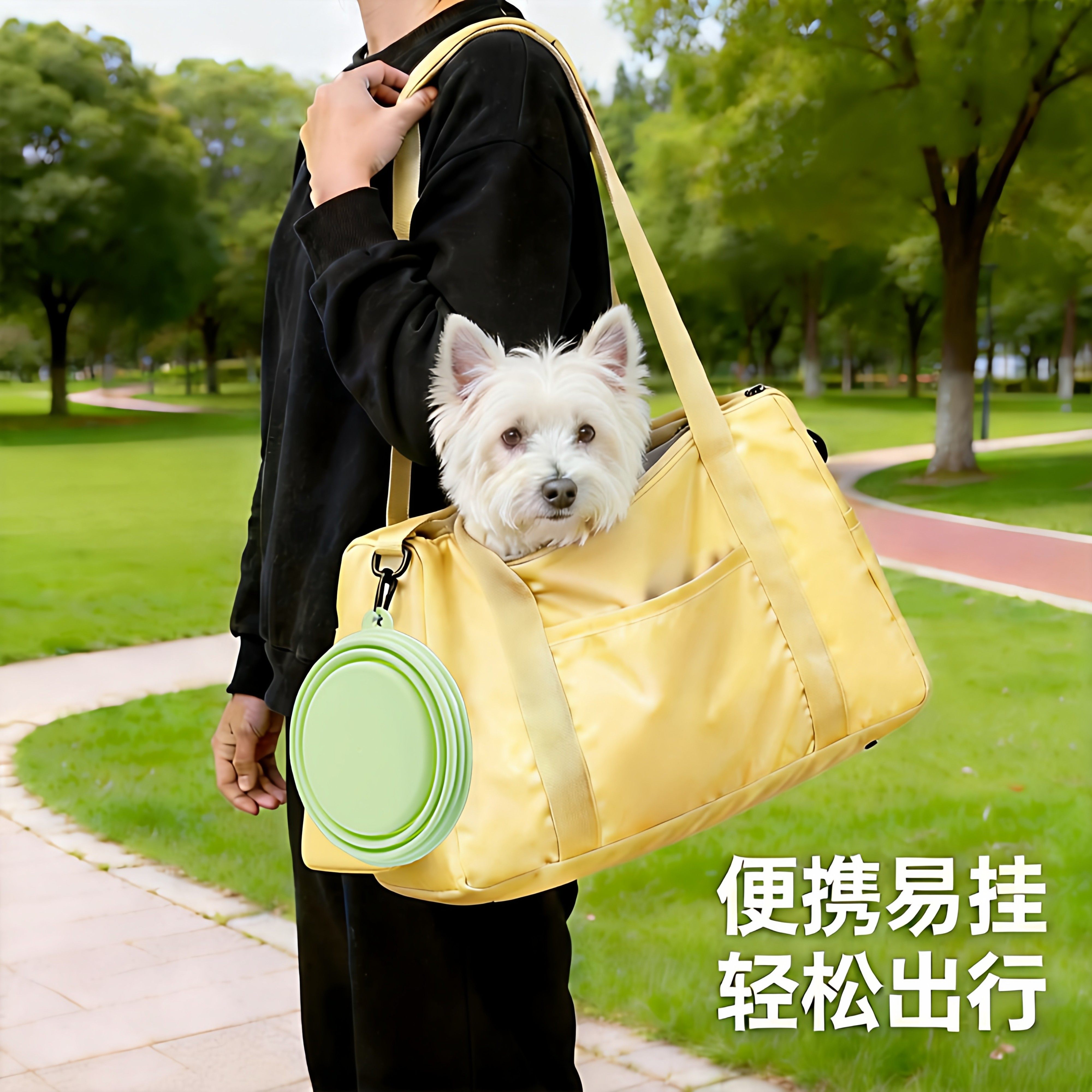 宠物狗狗折叠碗狗盆外出便携式狗碗食盆户外猫咪喝水碗饮水狗粮盆,淘宝优惠券,粉丝福利购,淘宝优惠卷