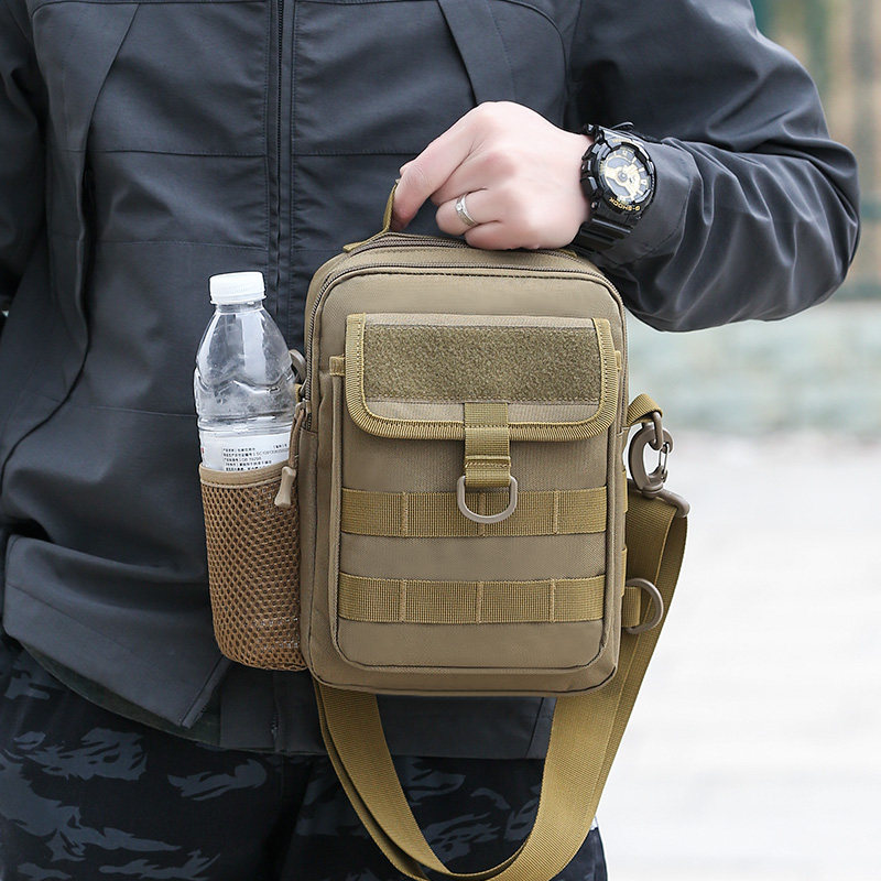 新款户外多功能斜挎单肩包男尼龙帆布加大休闲战术轻便胸包工作包,淘宝优惠券,粉丝福利购,淘宝优惠卷