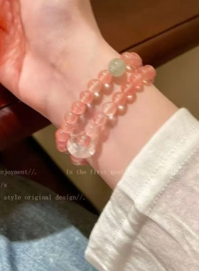 国风多层手串中式复古民族精致串珠手链手饰2025夏新款ins叠戴