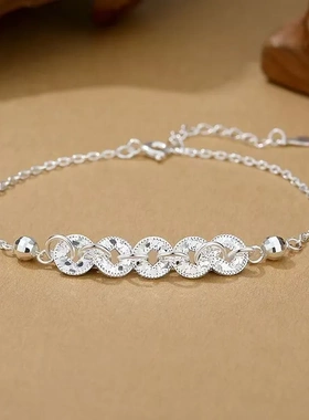 碎冰冰五帝钱币高级感手链女爆闪钱币流苏手环同款手饰品