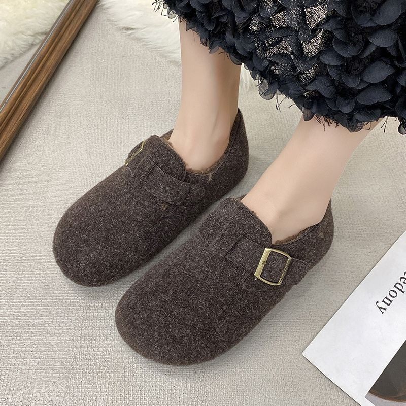 专柜2025秋冬新款复古加绒保暖雪地靴女平底防滑外穿豆豆毛毛棉鞋,淘宝优惠券,粉丝福利购,淘宝优惠卷