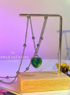 网红爱心感温变色闺蜜手