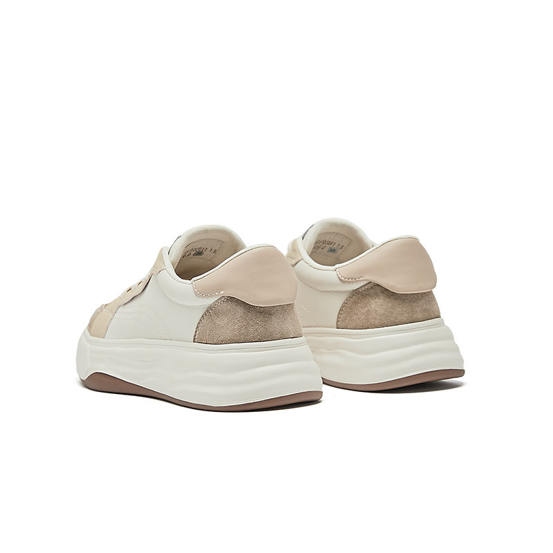 REDDRAGONFLY/红蜻蜓时尚休闲平底圆头系带简约风板鞋女B3110201 - 图2