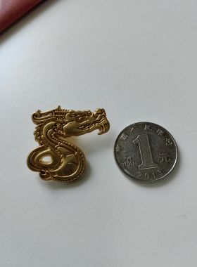 谜宫3《谜宫 永乐疑阵》众筹周边永乐宝座镀金金属龙首胸针