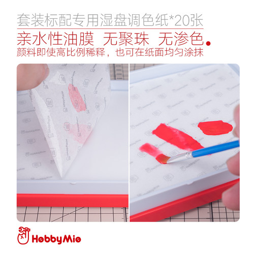 喵匠HOBBYMIO保湿盒 高达军模型多功能水性漆手涂湿盘 水贴操作盒 - 图2