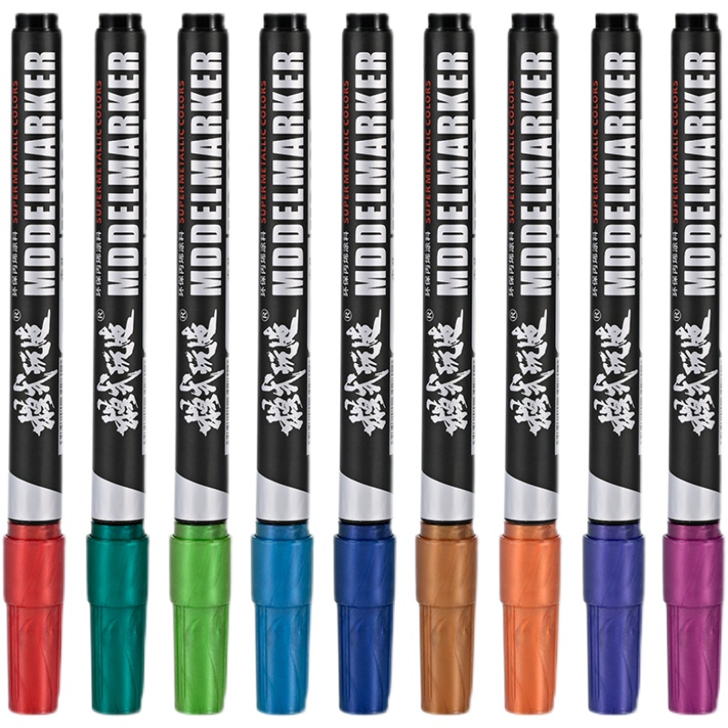 模式玩造电镀EX马克笔 机甲分色军事模型手办涂装上色金属色MS028 - 图3