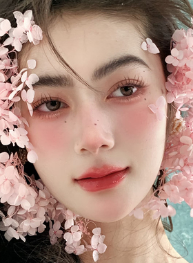 新款新娘头饰粉色永生花森系