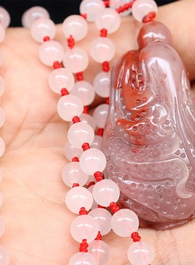 天然玉石项链49*26*22mm 48g 桂林鸡血玉石吊坠上朗贵妃冰种白菜