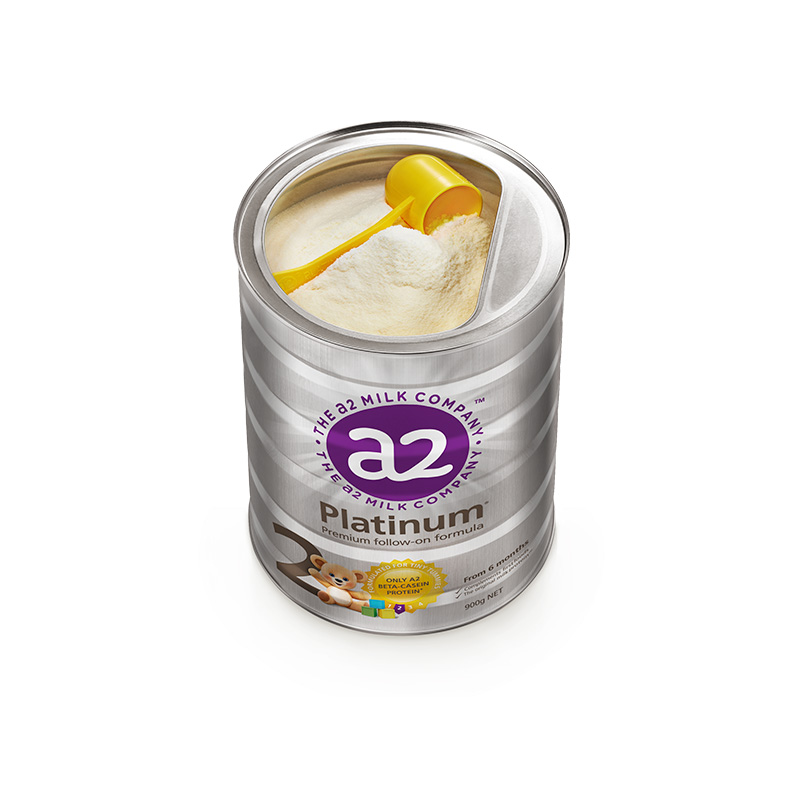 a2海外旗舰店【双11预售】新西兰a2白金系列婴儿奶粉2段二段900g*6罐3