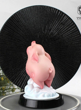 创意风口小猪办公室装饰品礼品