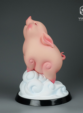 御匠梦工厂励志风口小猪家居摆件