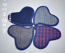 Handmade earth cloth cup cushion heat insulation cushion pure cotton water suction anti-burn and loving tea track zero fit