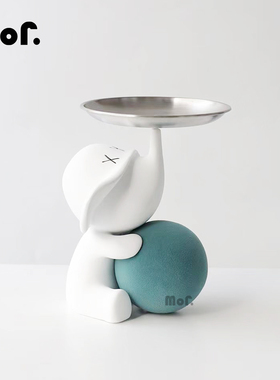 入户托盘墨非树脂收纳可爱软装