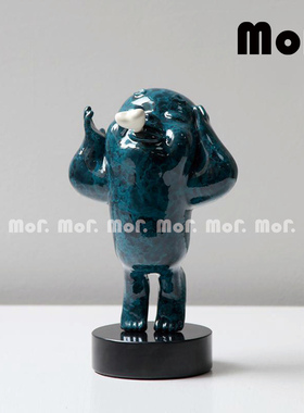 墨非 现代简约人物趣味摆件样板间售楼处客厅儿童房装饰品摆设