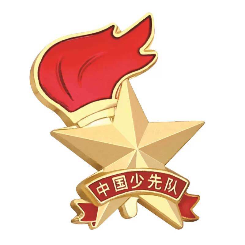 队徽少先队员徽章小学生胸章标准型安全别针式磁铁扣强力吸铁加厚_虎窝淘