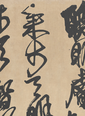 傅山聪明睿智行草轴装饰画