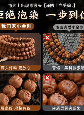 典藏级小金刚佛手五爪金龙菩提籽手串男女盘玩文玩佛珠108颗手链