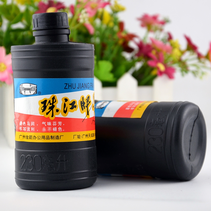 珠江牌墨汁国画毛笔书法专用大瓶木工工地用墨斗划线墨汁墨水 - 图2