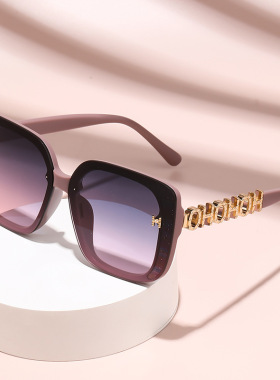 跨境时尚方形太阳女个性镂空高级