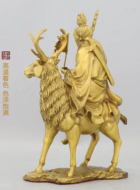 姜太公坐像铜像姜子牙