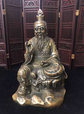纯铜供奉道德天尊神像