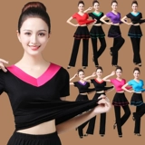 Черная летняя танцующая футболка, спортивная одежда для йоги, короткий рукав, большой размер