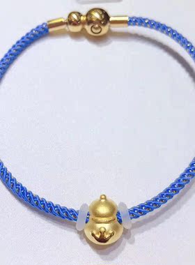 金丝编织手链本命年红绳子