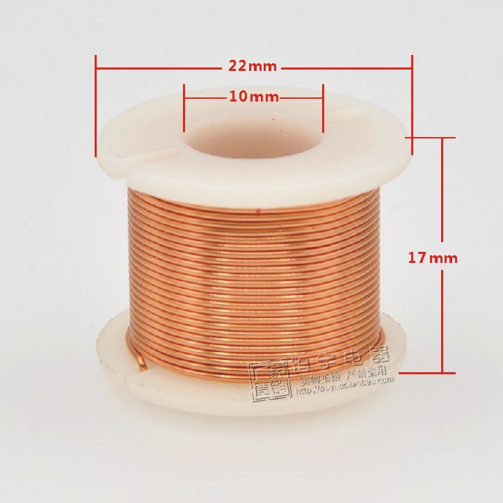 0.5mm黄色无氧铜空芯电感线圈生产定制各种音箱音响分频器用电感-图3
