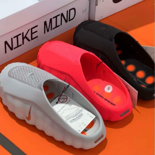 Nike Mind 001 耐克一脚蹬男女款赛前舒适包头恢复拖鞋HQ4307-600 - 图1