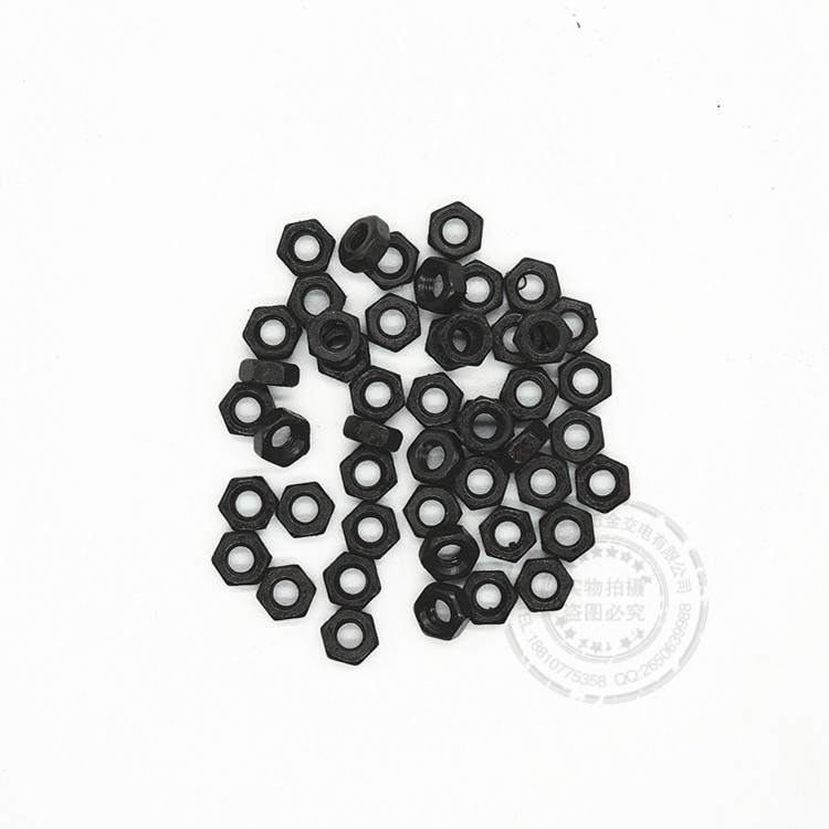 8.8级高强度发黑螺母M3M5M12M14M18M20M24M27M30M33M36M39M42M48 - 图2
