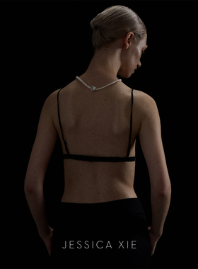 JX I 对位 不对称设计天然巴洛克珍珠项链极简高级天然珍珠锁骨链