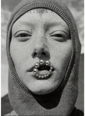 JX I 指尖花 设计感珍珠戒指简约混搭造型感小众指环叠戴食指戒